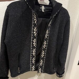 Icelandic Wool Hooded Jacket - size Small